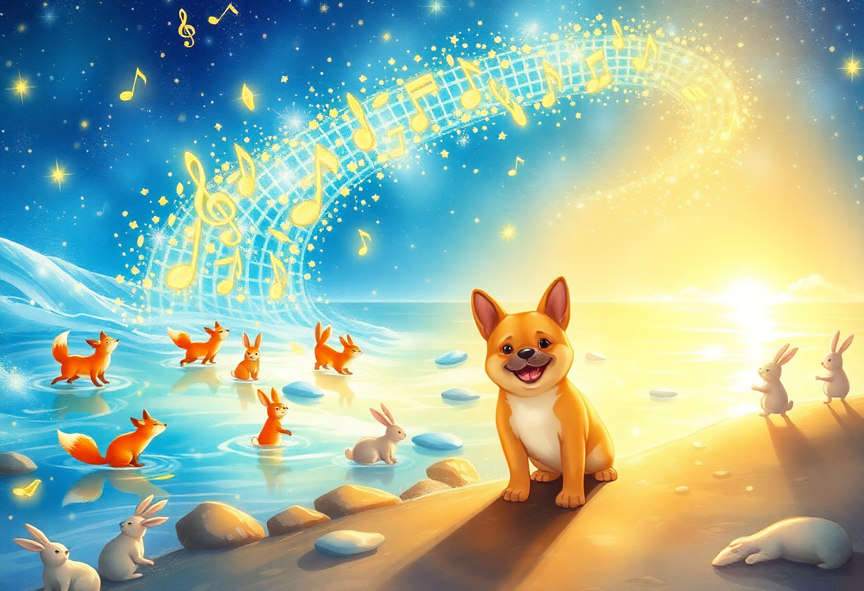 The river comes alive illustration